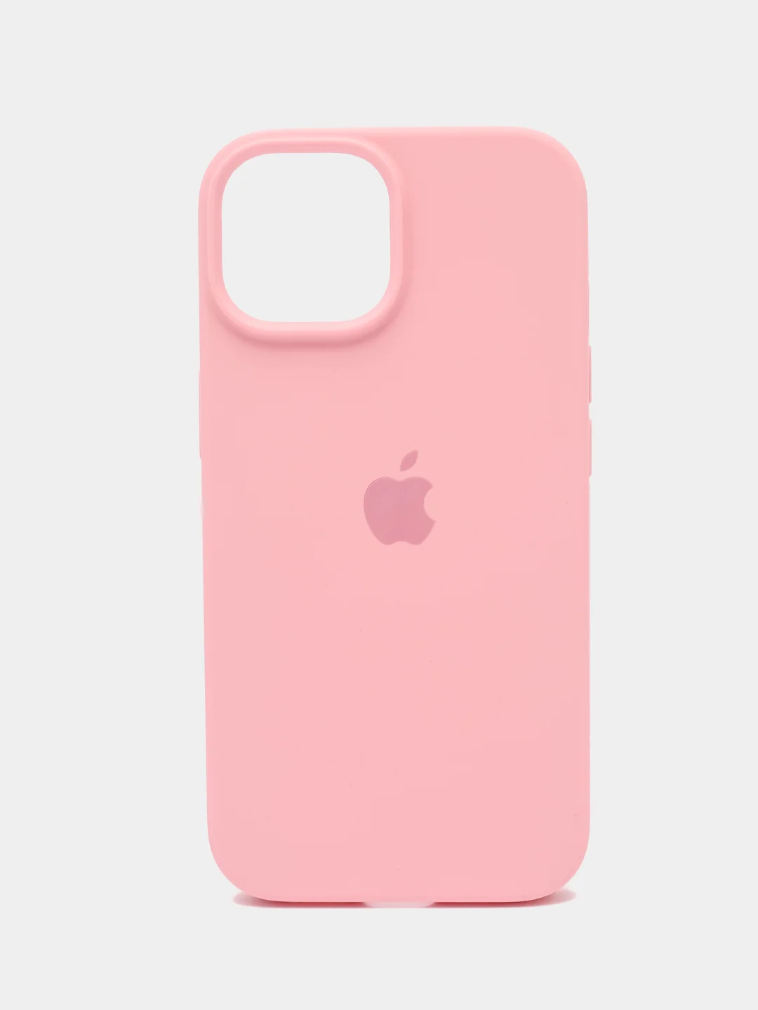 Розовый чехол Silicone Case для iPhone 15, 15 Plus, 15 Pro, 15 Pro Max, Ultra с закрытым низом