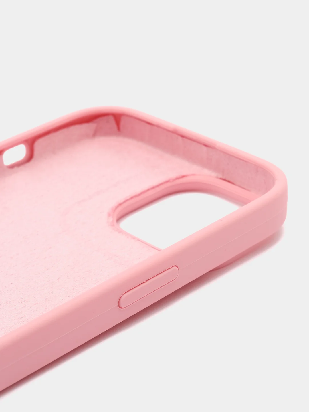 Розовый чехол Silicone Case для iPhone 15, 15 Plus, 15 Pro, 15 Pro Max, Ultra с закрытым низом