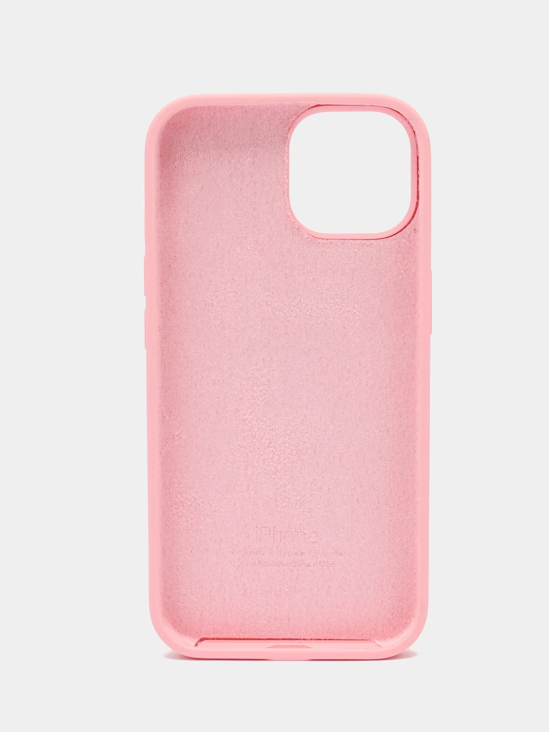 Розовый чехол Silicone Case для iPhone 15, 15 Plus, 15 Pro, 15 Pro Max, Ultra с закрытым низом