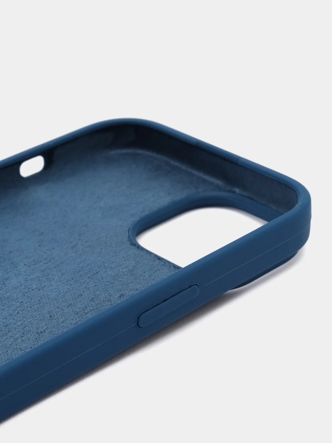 Темно-синий чехол Silicone Case для iPhone 15, 15 Plus, 15 Pro, 15 Pro Max, Ultra с закрытым низом