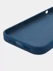 Темно-синий чехол Silicone Case для iPhone 15, 15 Plus, 15 Pro, 15 Pro Max, Ultra с закрытым низом