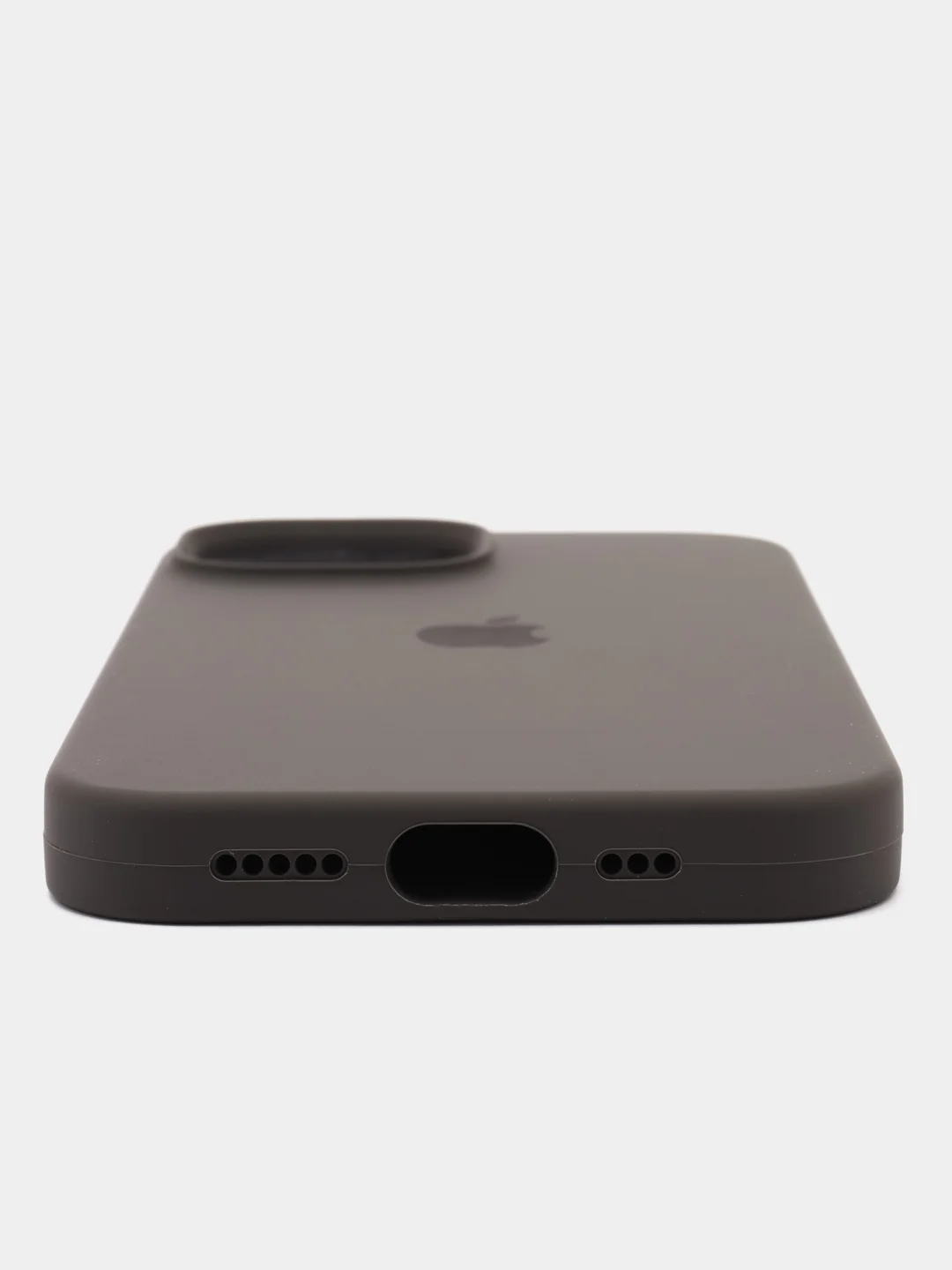 Темно-синий чехол Silicone Case для iPhone 15, 15 Plus, 15 Pro, 15 Pro Max, Ultra с закрытым низом