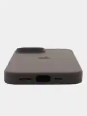 Темно-синий чехол Silicone Case для iPhone 15, 15 Plus, 15 Pro, 15 Pro Max, Ultra с закрытым низом
