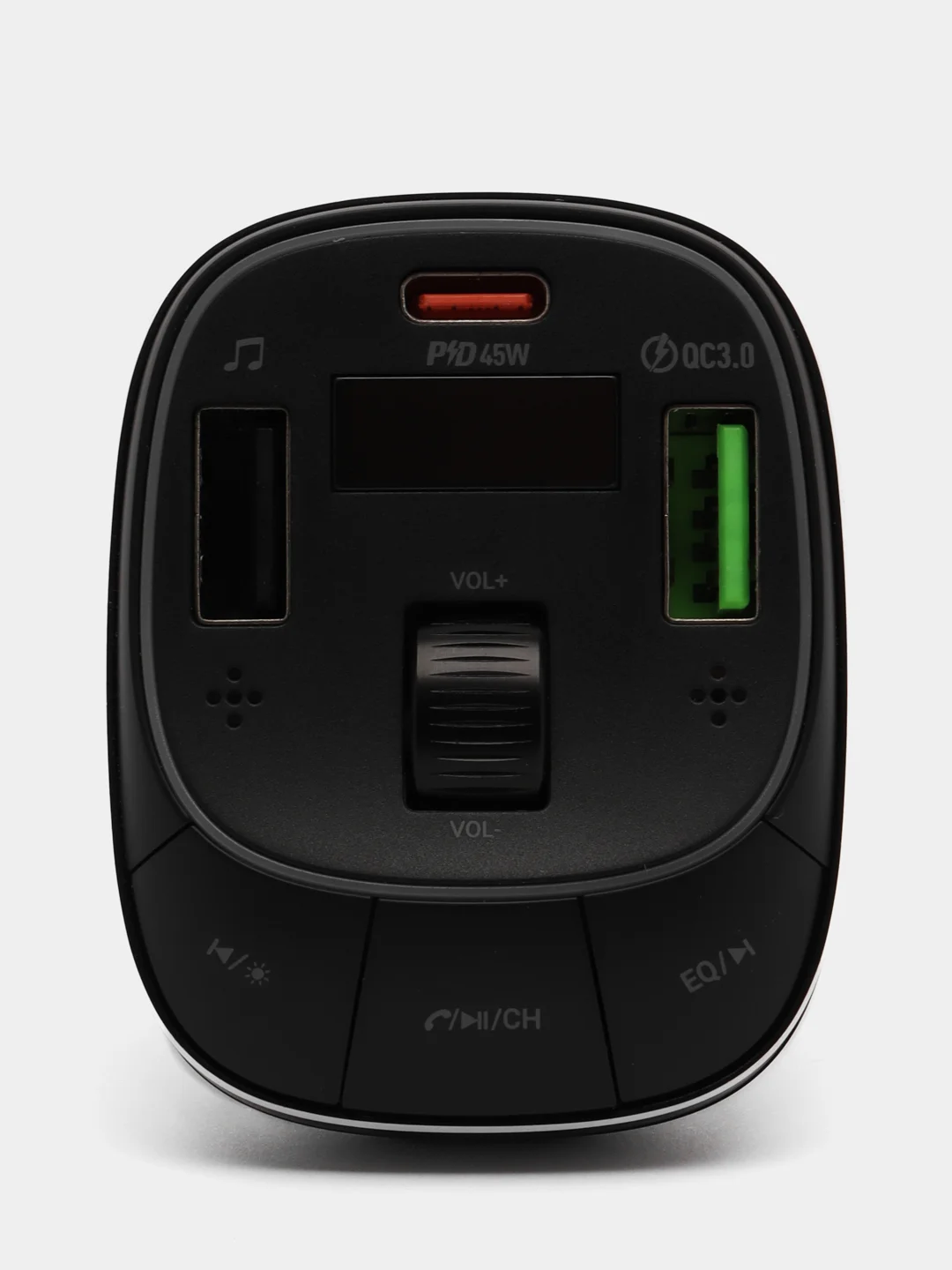 Черный fm - Трансмиттер HOCO E76 Type-C PD48W, автомобильное зарядное устройство ФМ-модулятор