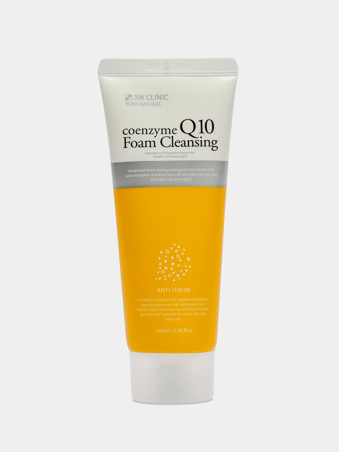 3W Clinic пенка для умывания с коэнзимом Q10 Coenzyme Q10 foam cleansing, 100 мл