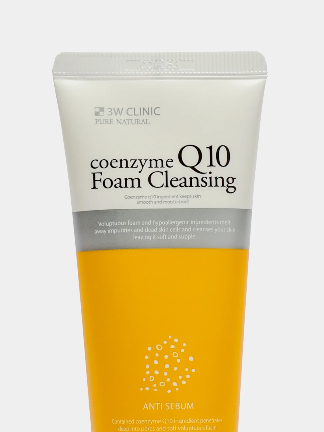 3W Clinic пенка для умывания с коэнзимом Q10 Coenzyme Q10 foam cleansing, 100 мл