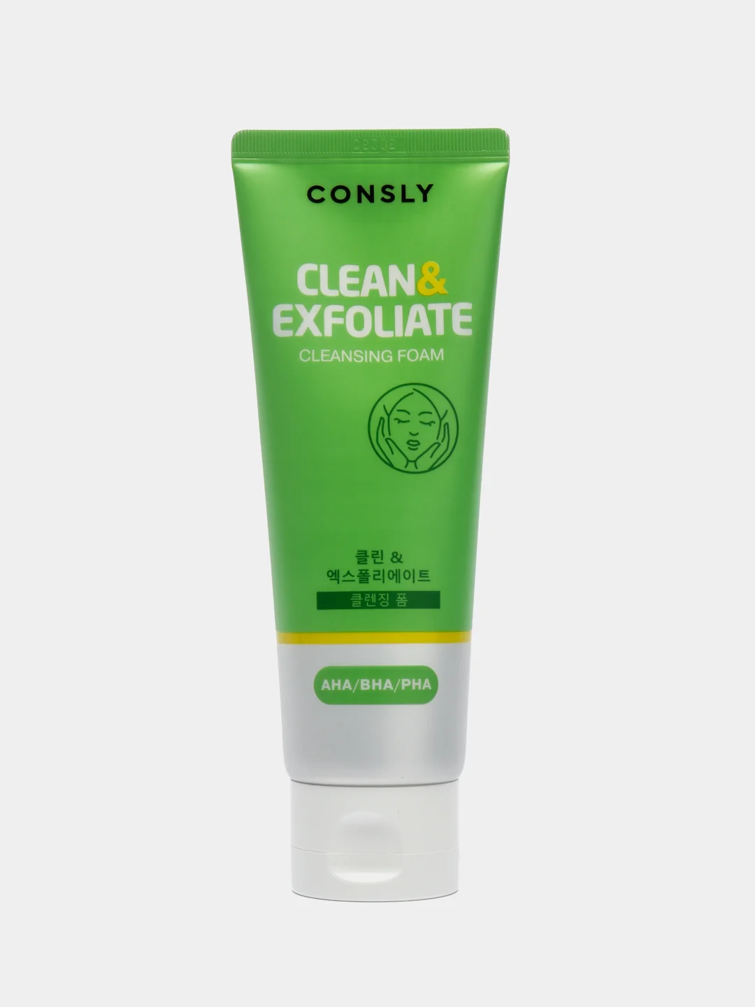 Consly Пенка для умывания с AHA, BHA, PHA кислотами - Cleansing foam clean&exfoliate,120мл