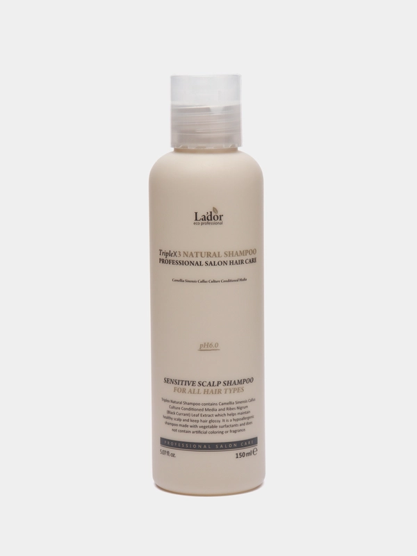 Lador шампунь с натуральными ингредиентами - PH 6.0 Triplex natural shampoo, 150 мл