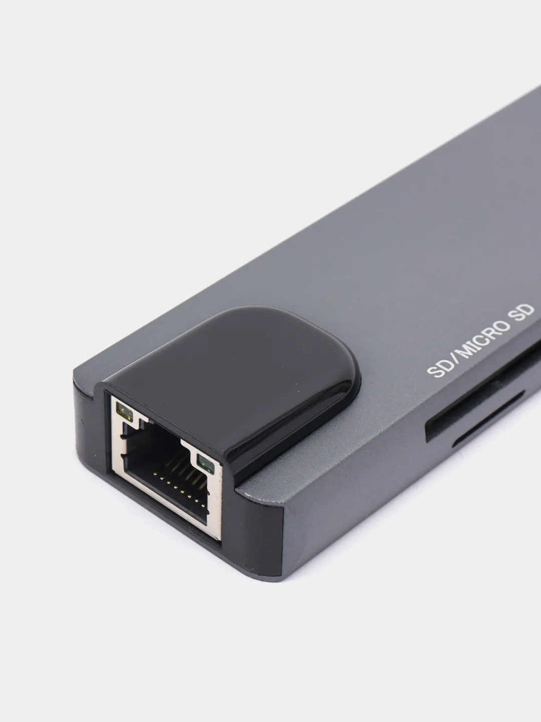 Концентратор - хаб 8 в 1 / RG45 + HDMI + USB 3/2.0 + USB Type-C + PD + SD + TF