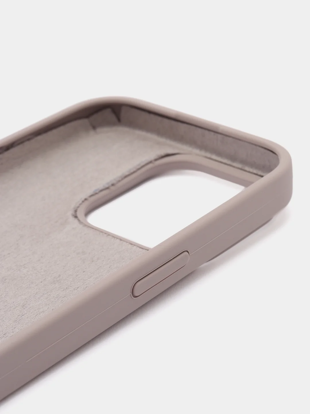 Бежевый меланж чехол Silicone Case для iPhone 15, 15 Plus, 15 Pro, 15 Pro Max, Ultra с закрытым низом