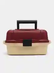 Бордовый ящик рыболовный морозостойкий, ударопрочный, 3 полки и 2 полки