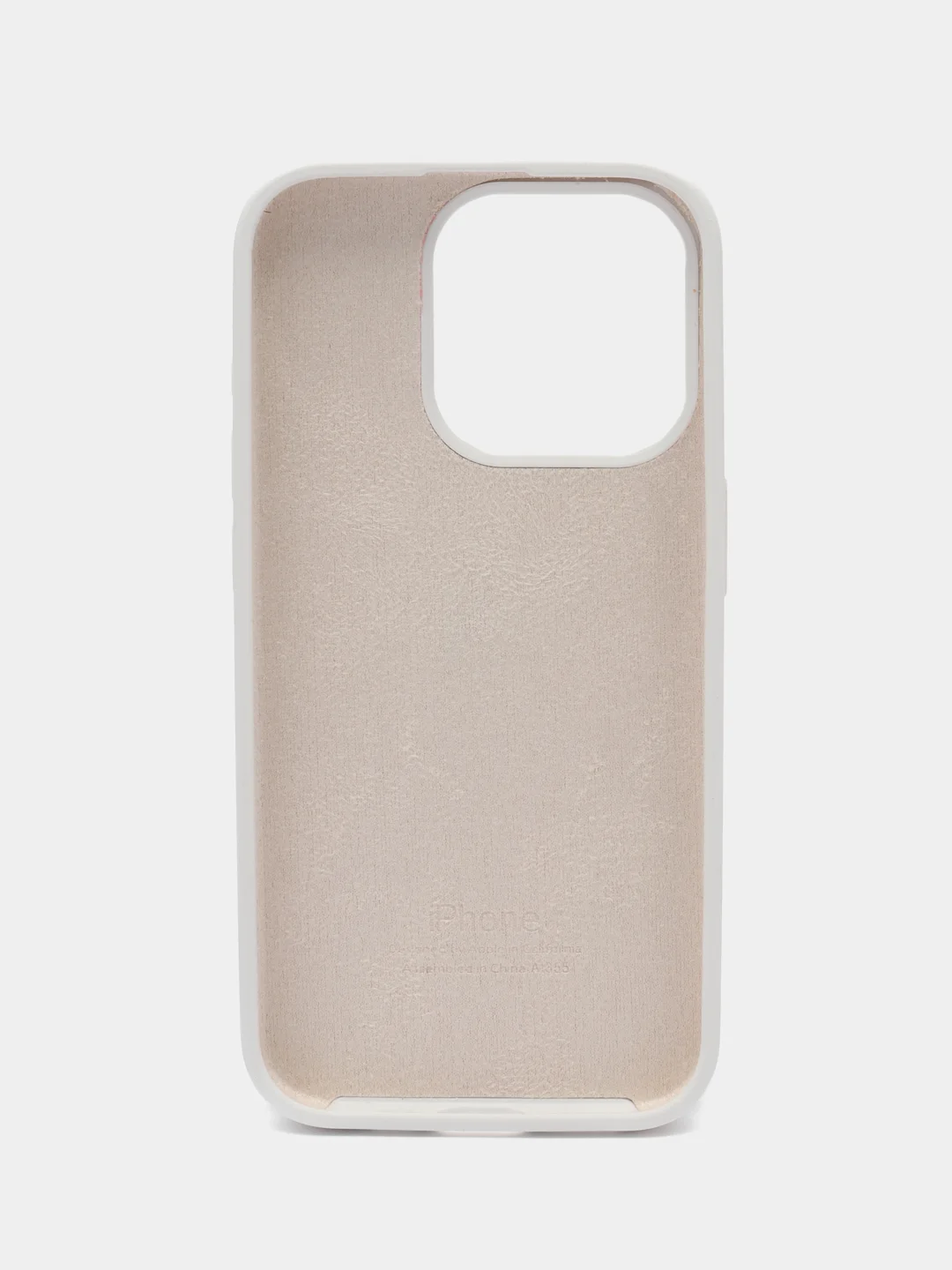 Белый чехол Silicone Case для iPhone 15, 15 Plus, 15 Pro, 15 Pro Max, Ultra с закрытым низом