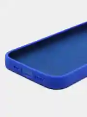 Синий чехол Silicone Case для iPhone 15, 15 Plus, 15 Pro, 15 Pro Max, Ultra с закрытым низом