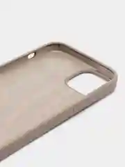 Серый меланж чехол Silicone Case для iPhone 15, 15 Plus, 15 Pro, 15 Pro Max, Ultra с закрытым низом