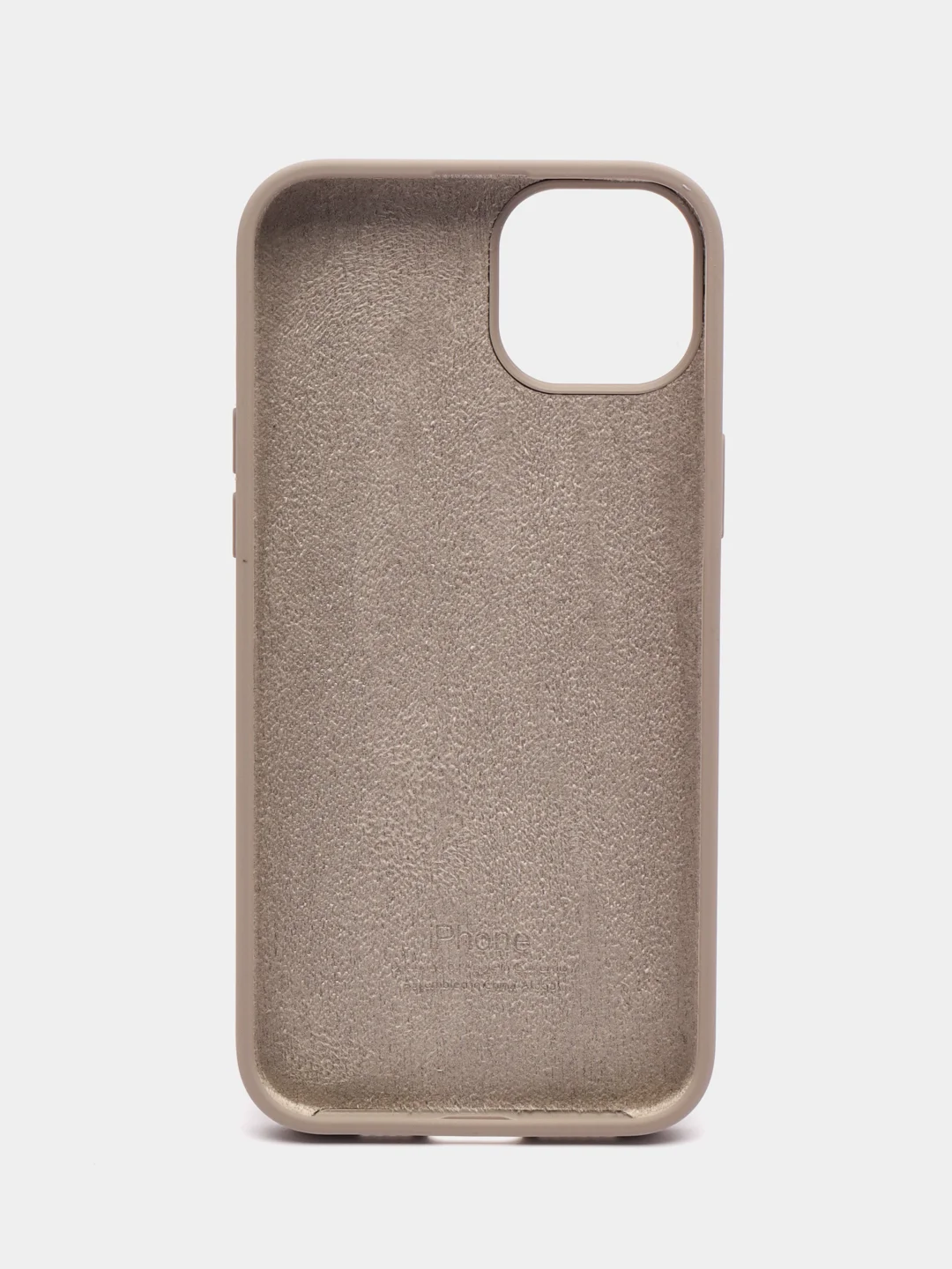 Серый меланж чехол Silicone Case для iPhone 15, 15 Plus, 15 Pro, 15 Pro Max, Ultra с закрытым низом