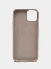 Серый меланж чехол Silicone Case для iPhone 15, 15 Plus, 15 Pro, 15 Pro Max, Ultra с закрытым низом