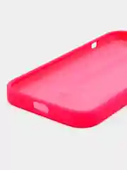 Фуксия чехол Silicone Case для iPhone 15, 15 Plus, 15 Pro, 15 Pro Max, Ultra с закрытым низом