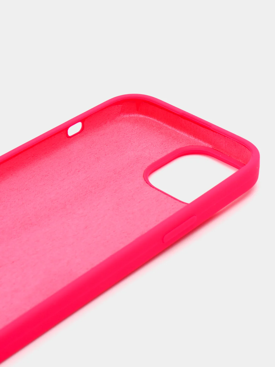 Фуксия чехол Silicone Case для iPhone 15, 15 Plus, 15 Pro, 15 Pro Max, Ultra с закрытым низом