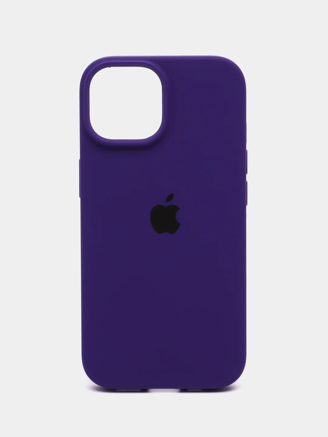 Фиолетовый чехол Silicone Case для iPhone 15, 15 Plus, 15 Pro, 15 Pro Max, Ultra с закрытым низом