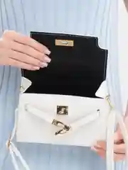 Белый маленькая сумка клатч