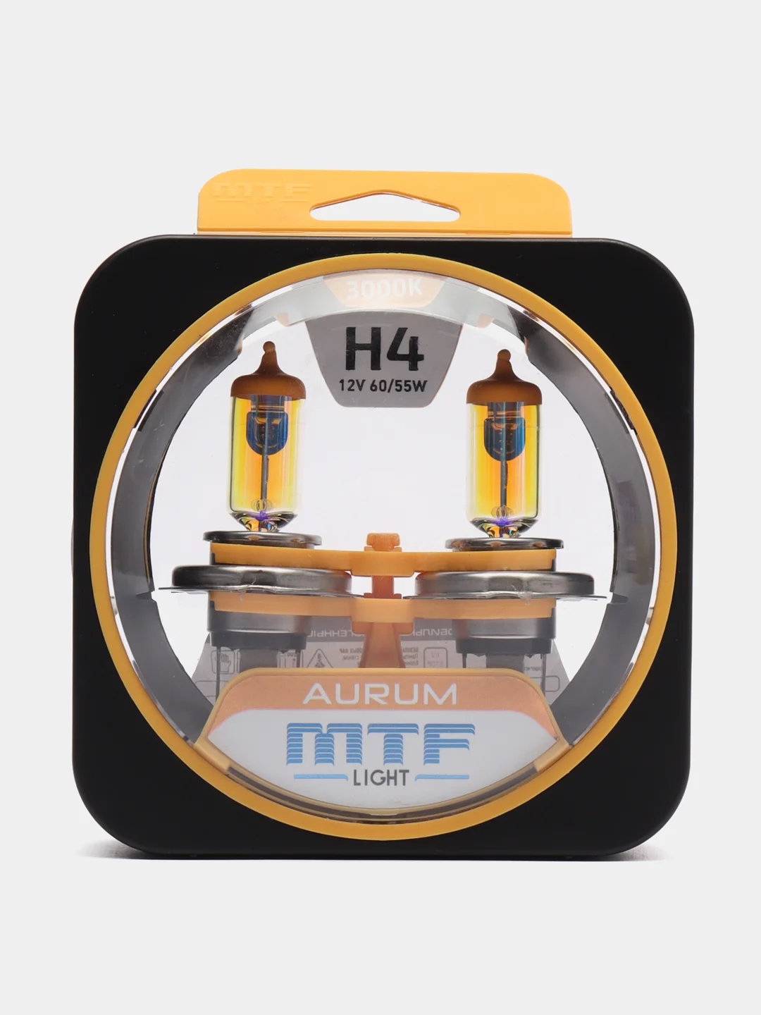 Лампа галогенная MTF Aurum 3000k  H1.H3.H4.H27.H7.H11.HB3.HB4.9012 комплект 2шт премиум