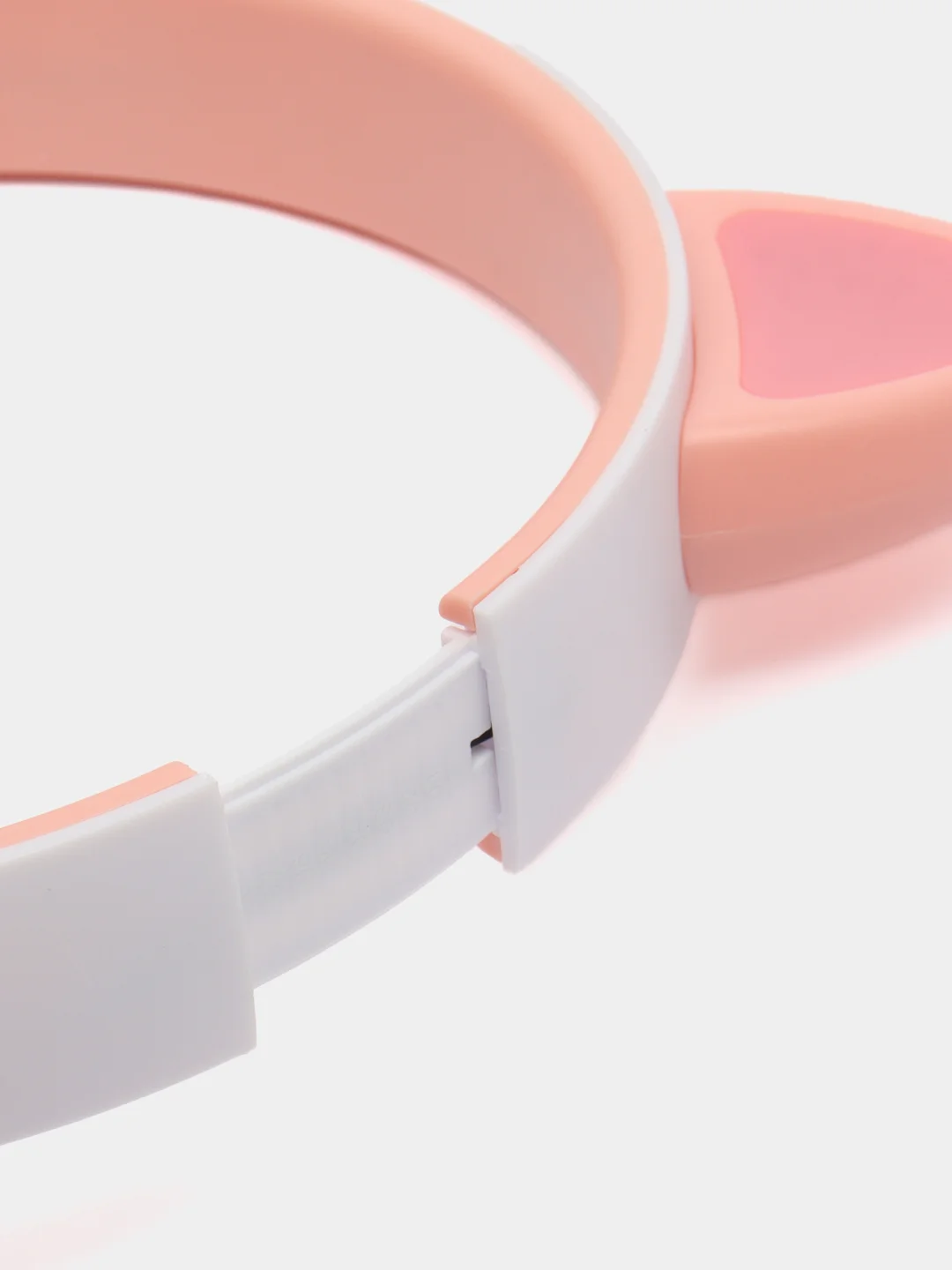 Розовый наушники детские Cat Ear беспроводные, светящиеся, с ушками