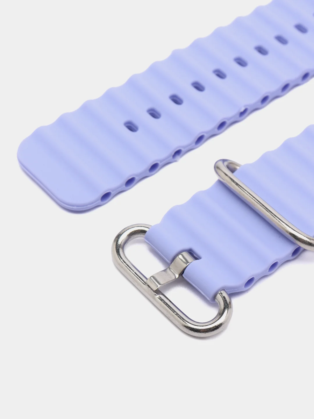 Лавандовый браслет ремешок ребристый Ocean Band для Apple Watch X22 pro, X7 Pro, T200 plus, M16, HW22