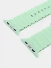Мятный браслет ремешок ребристый Ocean Band для Apple Watch X22 pro, X7 Pro, T200 plus, M16, HW22