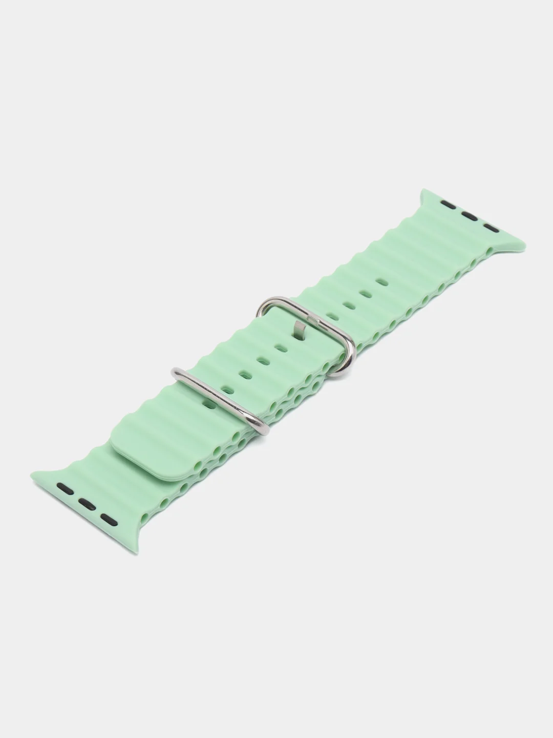 Мятный браслет ремешок ребристый Ocean Band для Apple Watch X22 pro, X7 Pro, T200 plus, M16, HW22