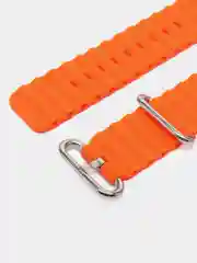 Оранжевый браслет ремешок ребристый Ocean Band для Apple Watch X22 pro, X7 Pro, T200 plus, M16, HW22