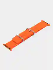Оранжевый браслет ремешок ребристый Ocean Band для Apple Watch X22 pro, X7 Pro, T200 plus, M16, HW22