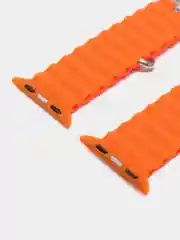 Оранжевый браслет ремешок ребристый Ocean Band для Apple Watch X22 pro, X7 Pro, T200 plus, M16, HW22