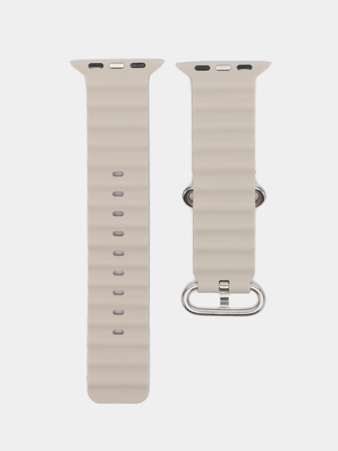 Слоновая кость браслет ремешок ребристый Ocean Band для Apple Watch X22 pro, X7 Pro, T200 plus, M16, HW22