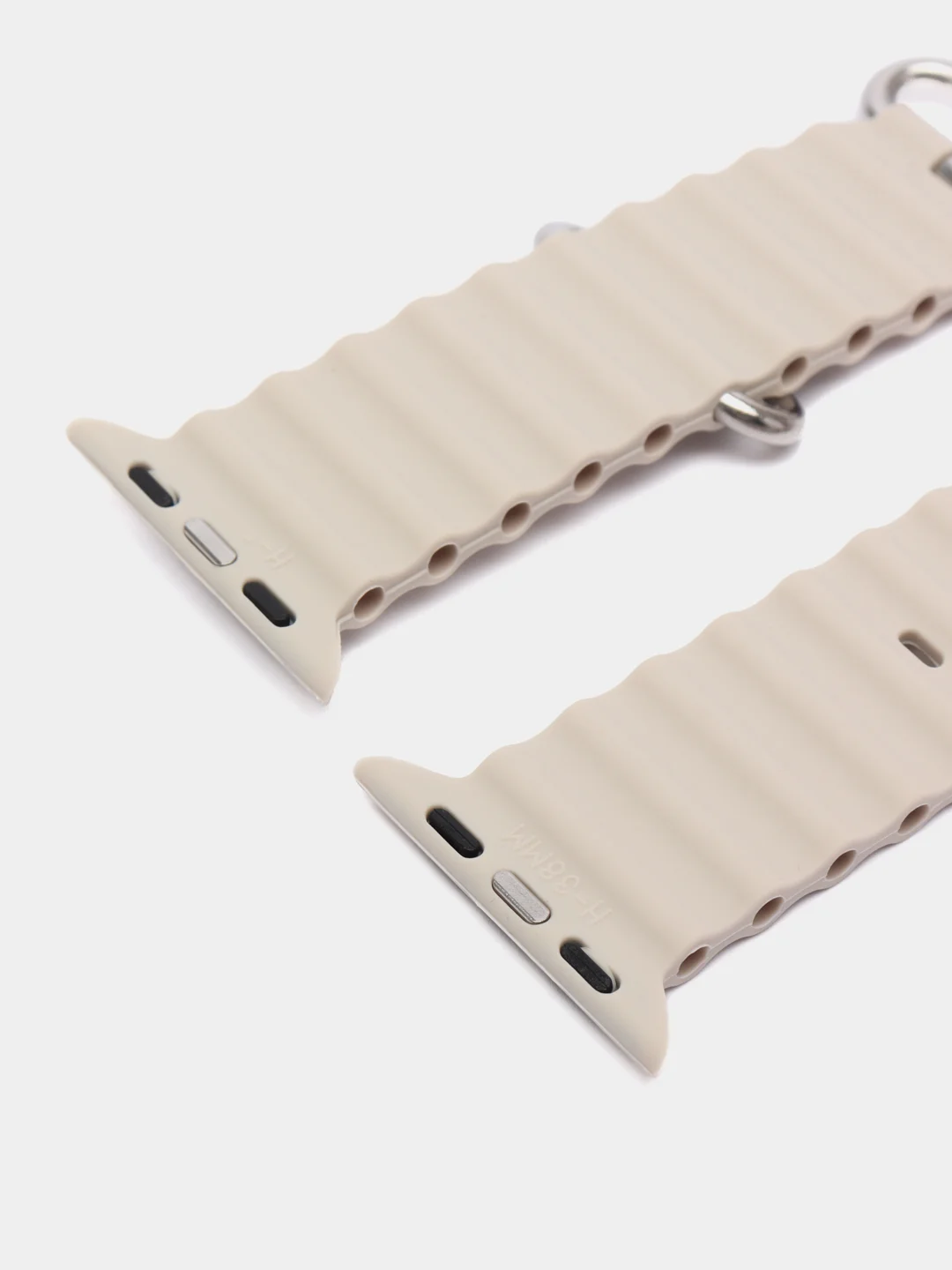 Слоновая кость браслет ремешок ребристый Ocean Band для Apple Watch X22 pro, X7 Pro, T200 plus, M16, HW22