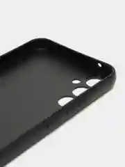 Угольный чехол для Samsung Galaxy A34 (Самсунг Галакси А34), силиконовый, матовый