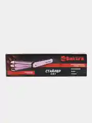 Выпрямитель для волос Sakura SA-4523WB, стайлер 3-в-1, 38Вт, керамика