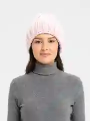 Шапка женская, утеплённая, зимняя, из шерсти, с подкладкой на флисе