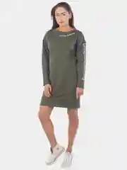 Платье из футера Unique Clothing KLERY, хаки