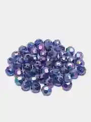 Индиго бусины прозрачные, граненые, для рукоделия и плетения, 6, 8, 10 мм