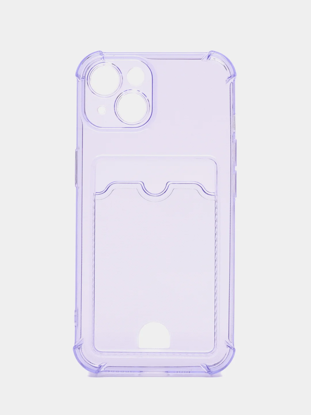 Голубой чехол для iPhone 7/8/SE 2020/X/XS/XR/12/13/14/15 Pro Max, прозрачный, с карманом для карты