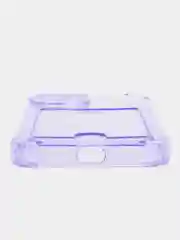 Голубой чехол для iPhone 7/8/SE 2020/X/XS/XR/12/13/14/15 Pro Max, прозрачный, с карманом для карты