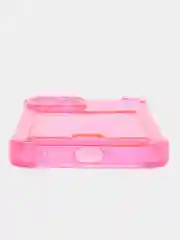 Фуксия чехол для iPhone 7/8/SE 2020/X/XS/XR/12/13/14/15 Pro Max, прозрачный, с карманом для карты
