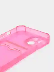 Фуксия чехол для iPhone 7/8/SE 2020/X/XS/XR/12/13/14/15 Pro Max, прозрачный, с карманом для карты