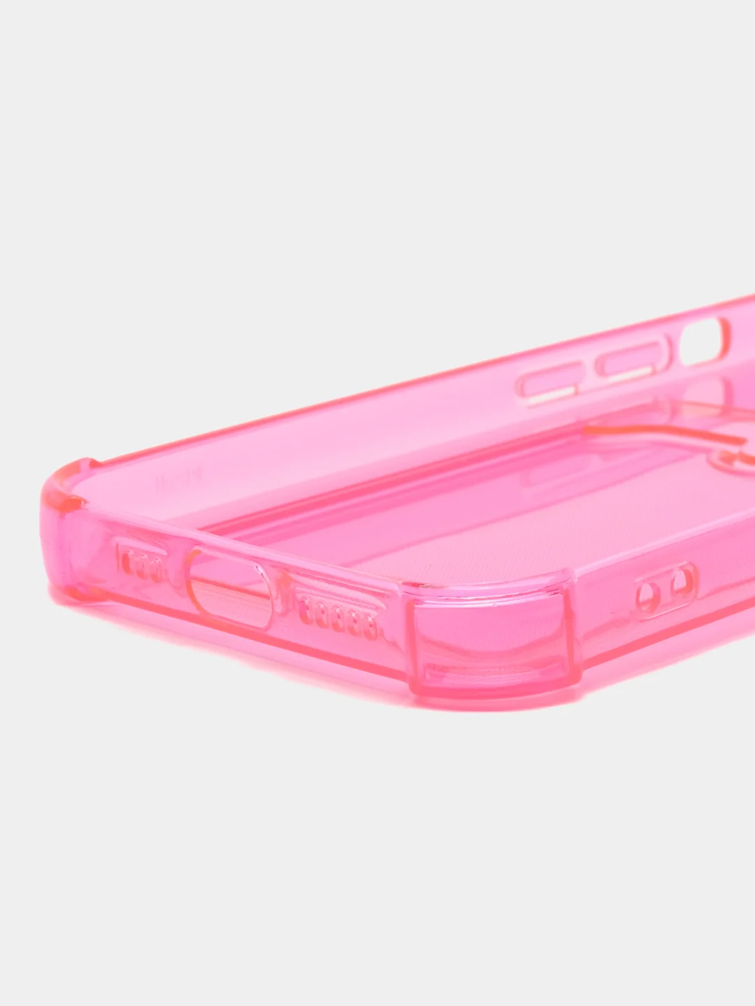 Фуксия чехол для iPhone 7/8/SE 2020/X/XS/XR/12/13/14/15 Pro Max, прозрачный, с карманом для карты