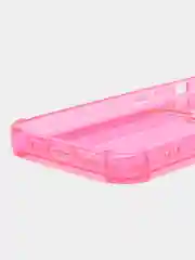 Фуксия чехол для iPhone 7/8/SE 2020/X/XS/XR/12/13/14/15 Pro Max, прозрачный, с карманом для карты