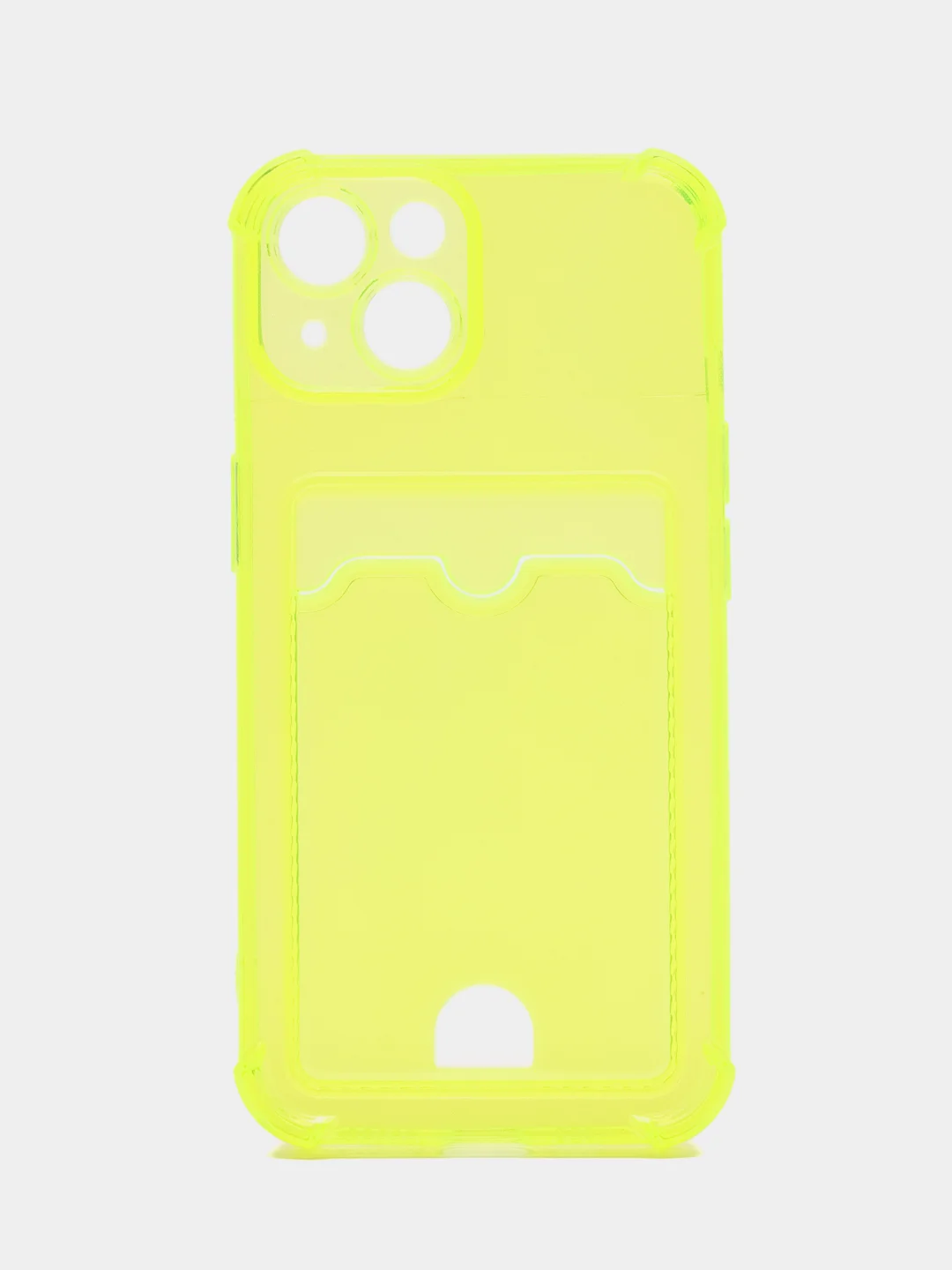 Лимонный чехол для iPhone 7/8/SE 2020/X/XS/XR/12/13/14/15 Pro Max, прозрачный, с карманом для карты