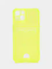 Лимонный чехол для iPhone 7/8/SE 2020/X/XS/XR/12/13/14/15 Pro Max, прозрачный, с карманом для карты