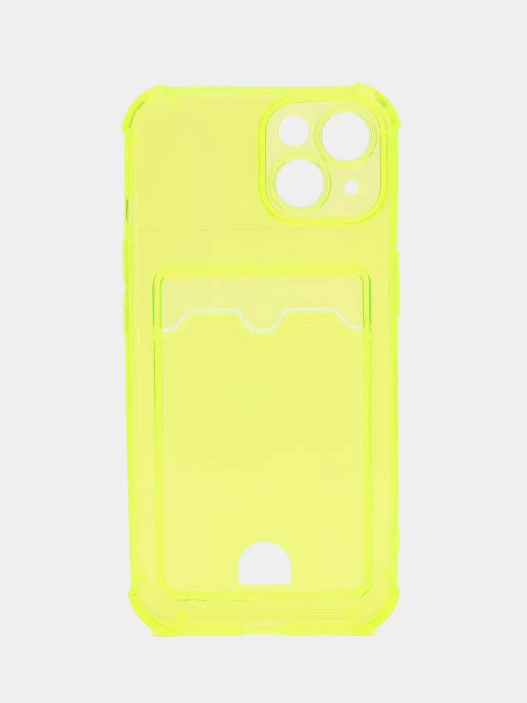 Лимонный чехол для iPhone 7/8/SE 2020/X/XS/XR/12/13/14/15 Pro Max, прозрачный, с карманом для карты
