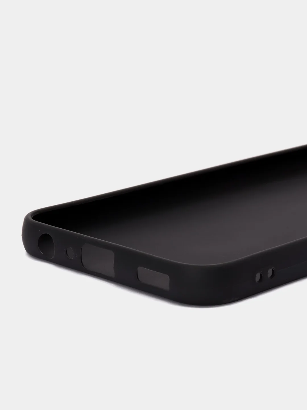 Угольный чехол для Samsung Galaxy A24 / Самсунг Галакси А24, силиконовый, матовый, черный