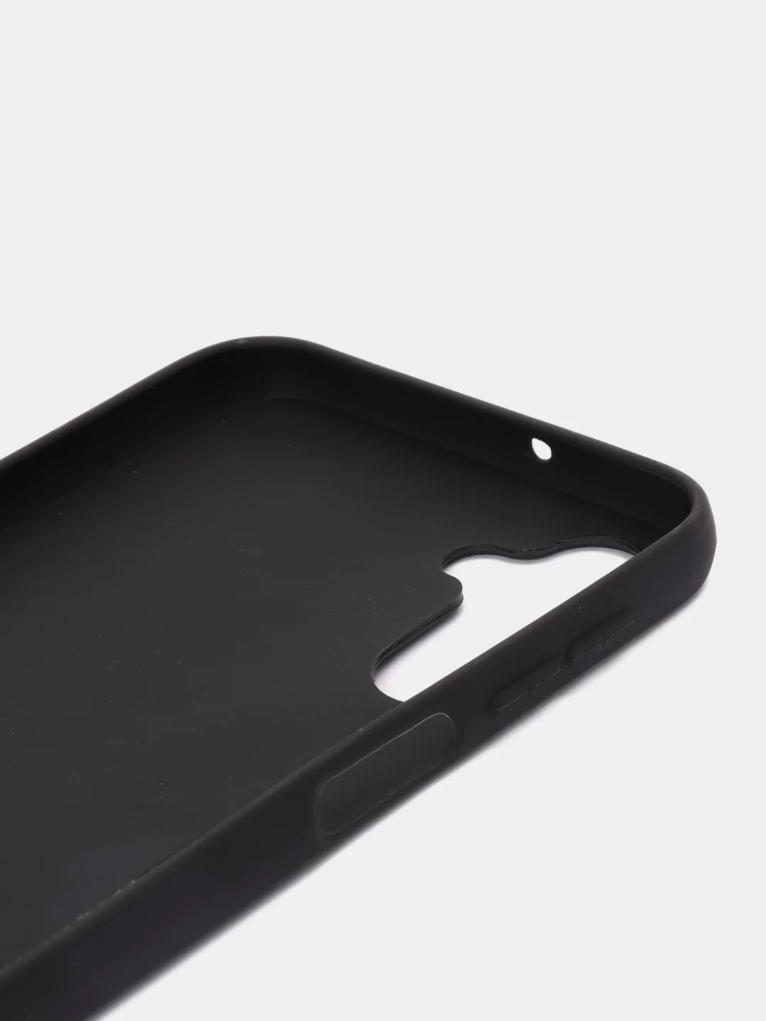 Угольный чехол для Samsung Galaxy A24 (Самсунг Галакси А24), силиконовый, матовый